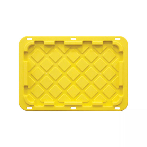 Berkley Jensen 27 Gallon Storage Tote/Strong Box - Black/Yellow